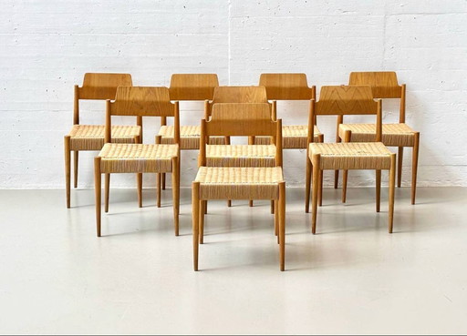 Set aus 6 Stühle SE199 von Egon Eiermann für Wilde + Spieth, 1950er 