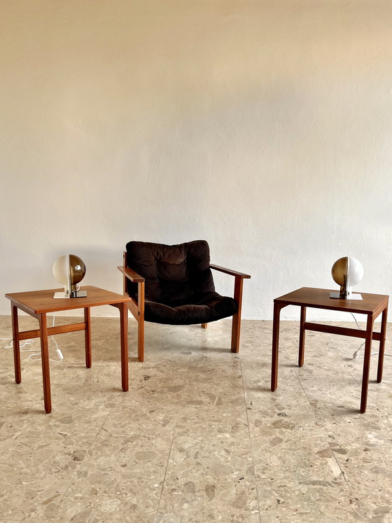Image 1 of 2x Danish Modernism 1960s Side Tables Teak