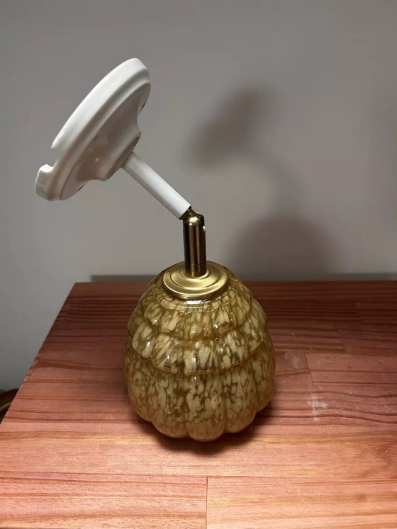 Image 1 of Art Deco Globe Reclining Wall Sconce