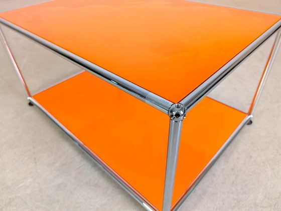 Image 1 of Tavolino da caffè originale USM Haller Tavolino da caffè arancione Fritz Haller