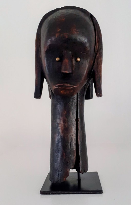 Cabeza africana Fang vintage