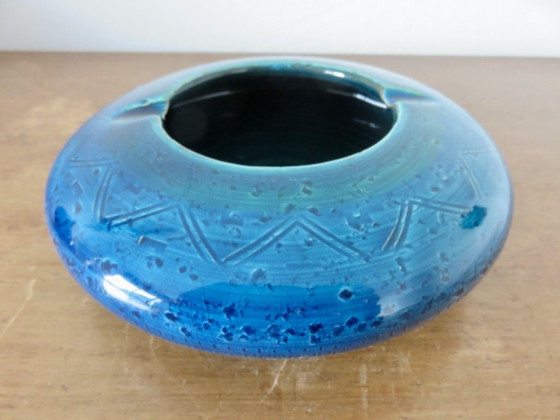 Image 1 of Asbak van Aldo Londi voor Bitossi in "Rimini blauw" keramiek, 1960-1970