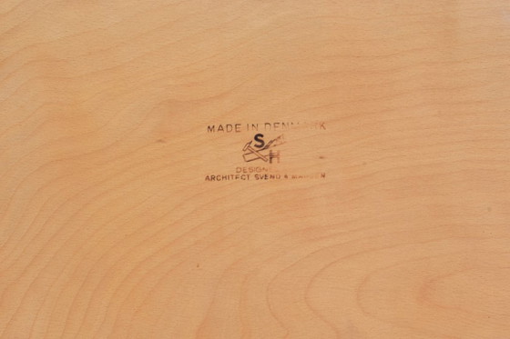 Escritorio Mid-Century de roble de Svend Åge Madsen para Sigurd Hansen, años 60. – Leather (photo 19 of 19)