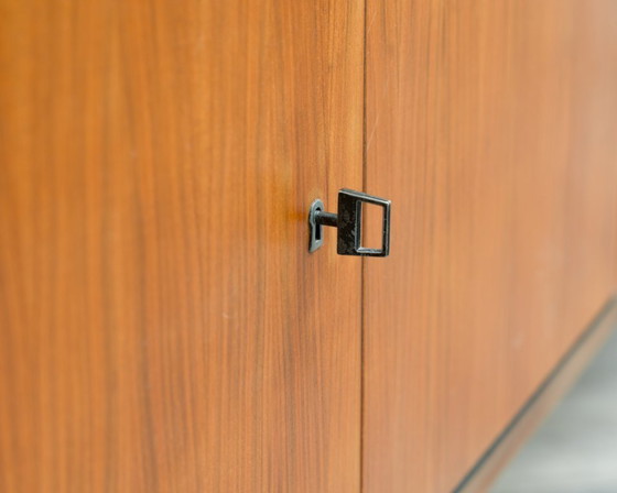Image 1 of 1960s walnut sideboard, straight-lined design, restored.