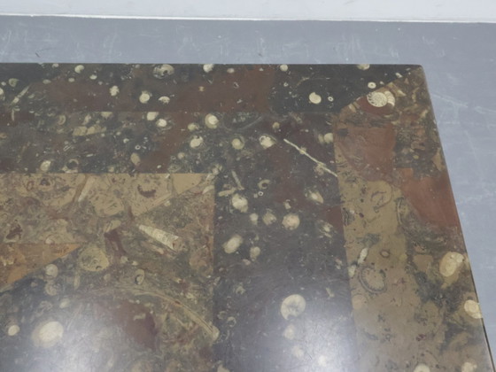 Image 1 of Vintage coffee table Laauser Natural stone fossil
