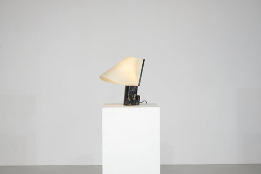 Lampe de table en marbre pour Stilnovo, Italie, années 1970s.