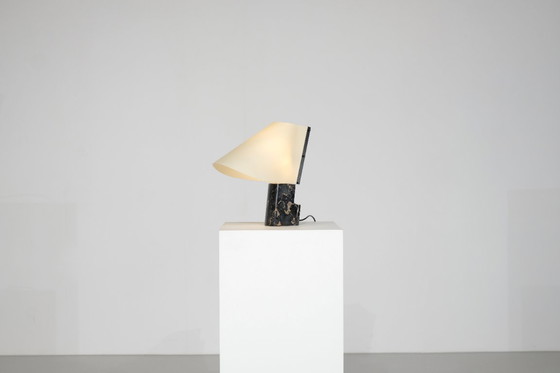 Image 1 of Lampe de table en marbre pour Stilnovo, Italie, années 1970s.