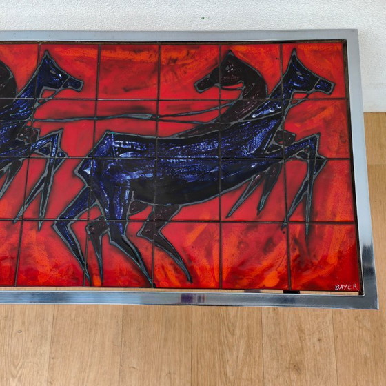 Image 1 of Table basse vintage en carrelage André Bayer