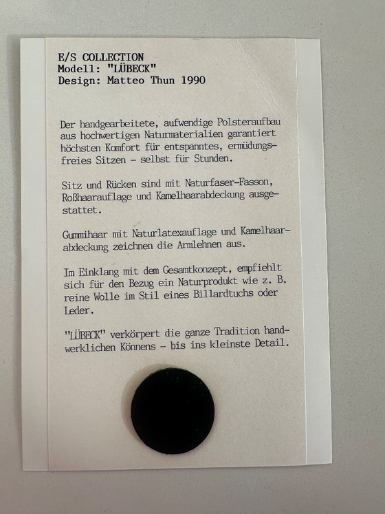 Image 1 of Mobiliario de asientos exclusivo de la colección E/S. Diseño de Matteo Thun, 1990.