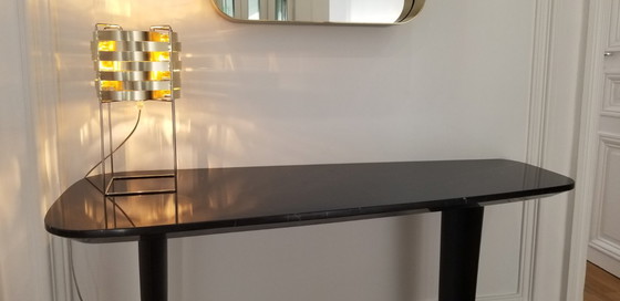 Image 1 of "Ganymede" bedside lamp, gold finish, Max Sauze, Ligne Sauze edition