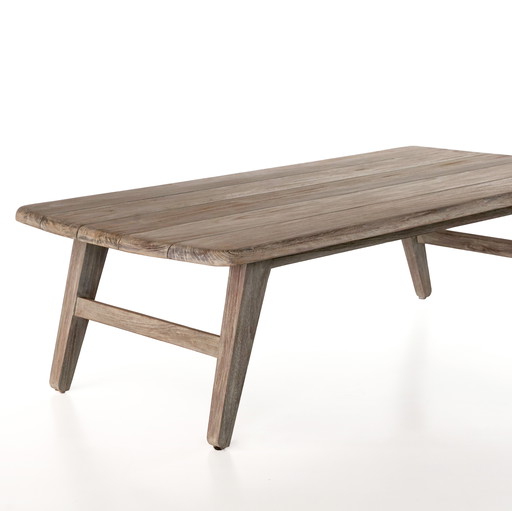 Table basse en teck gris