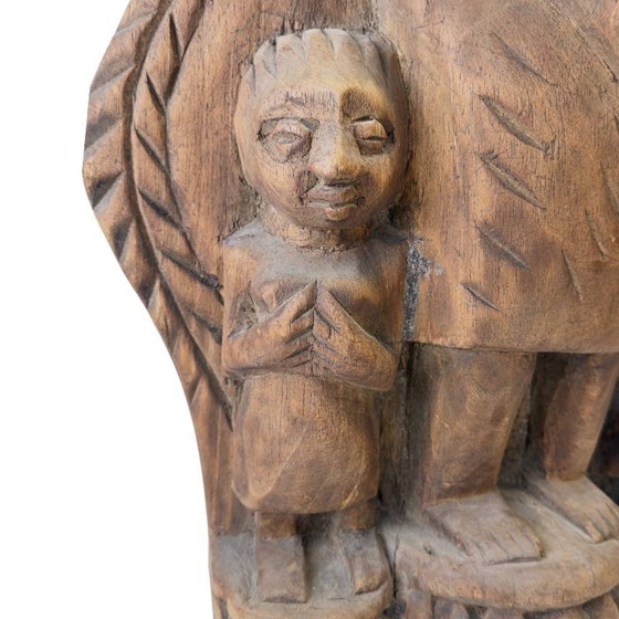 African Wooden Sculpture – Woman with Children – Tribal Sculpture (photo 11 of 11)
