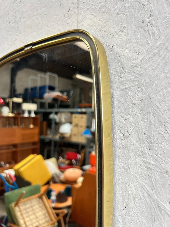 Vintage Spiegel Met Messing Gouden Lijst – Brass (photo 7 of 10)