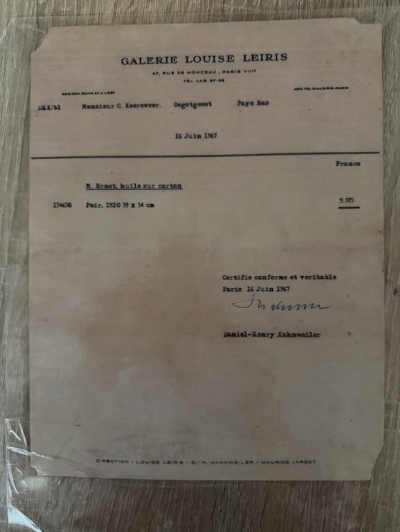 Image 1 of Max Ernst Pear 1920 Olie