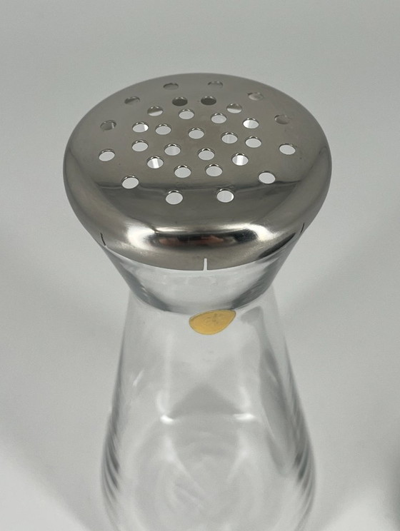 Image 1 of Shaker WMF Wagenfeld (coperchio nero) – Etichetta originale Bauhaus – 13 cm