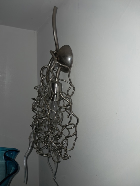 Image 1 of 2 lampade da parete di marca Van Egmond Hollywood in nichel