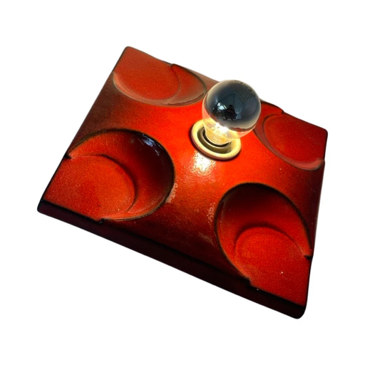 Pan Ceramic - Lampada da parete o da soffitto - Fat Lava - Design Space Age / Pop Art - Germania - Anni '70