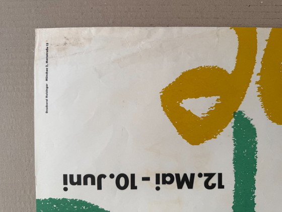 Charles Lapicque (1898-1988), Städtische Galerie München, 1962, originele vintage tentoonstellingsposter (photo 11 of 12)