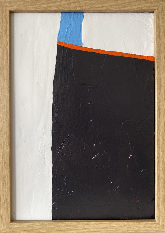 Image 1 of Diptychon, abstrakte Gemälde, 21 x 30 cm (inkl. Rahmen)