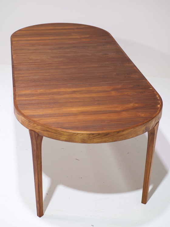 Image 1 of Tavolo da pranzo ovale allungabile in teak, stile vintage danese