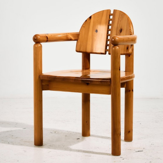 Image 1 of MK10982 Poltrona in pino di Rainer Daumiller per Hirtshals Savvaerk, Set di 2