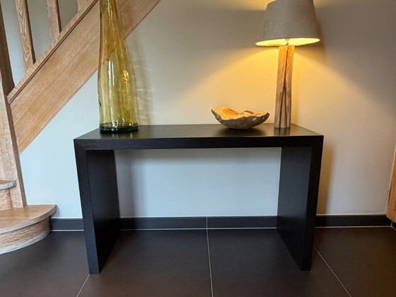Consola de pared de diseño con laterales, Van Rossum, Lof – Wood (photo 3 of 5)