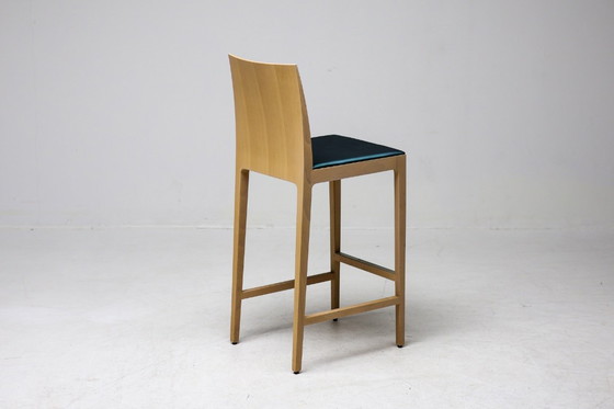 Image 1 of SET DI SEI SGABELLI DA BAR “ANNA” IN FAGGIO DI CRASSEVIG, ITALIA, ANNI '90