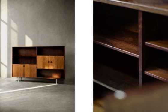 Image 1 of Buffet scandinave moderne du milieu du siècle en palissandre avec bar par Æ. Jensen et T. Mølholm pour Herning, années 1960