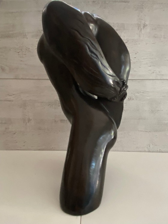 Image 1 of Statua scultura in bronzo antico firmata S. Dalì Corpo femminile di design