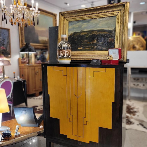 Image 1 of Meuble bar Art déco, palissandre et citronnier, années 1940 – France