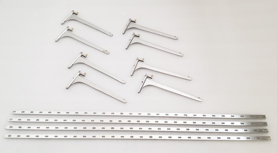 Image 1 of Estantería modular de pared en cristal ahumado