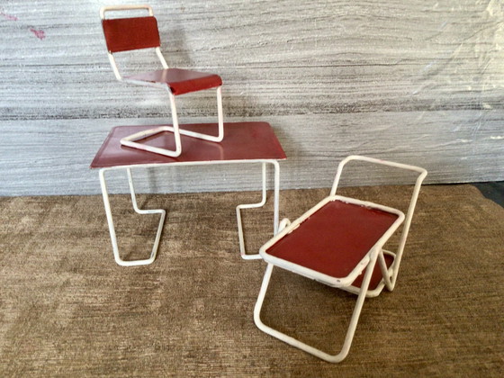 Image 1 of Vintage Gispen Miniature Tubular Furniture 