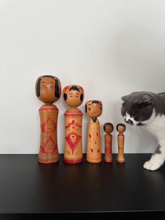 Image 1 of Set of vintage kokeshi