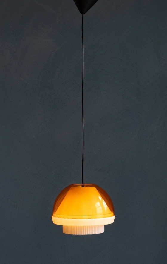 Image 1 of Gele Space Age 70er Designlampe