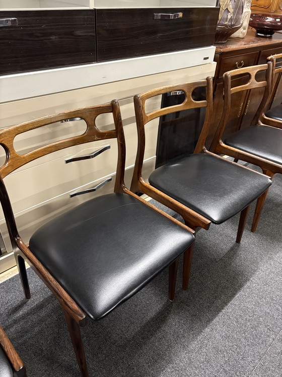 Image 1 of Johannes anderson vintage eetkamerstoelen 6 stuks