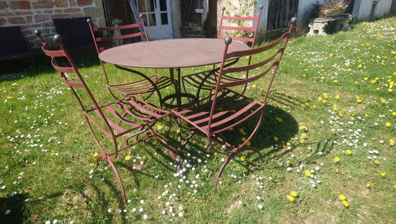 Tavolo da giardino + 4 sedie in ferro battuto – Fermob, Mobili da giardino, Iron (photo 6 of 7)