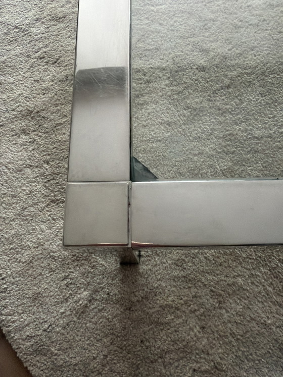 Image 1 of glass/metal coffee table