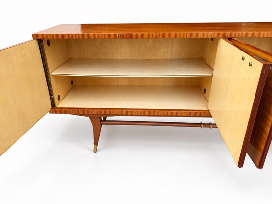 Vintage retro jaren 60 Dressoir – Glas, Hout (photo 7 of 15)