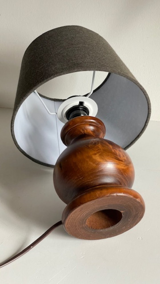 Image 1 of Vintage Country Style Solid Wood Lamp