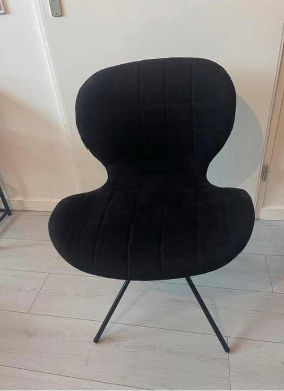 Image 1 of Set di 6 sedie da pranzo nere marca Zuiver