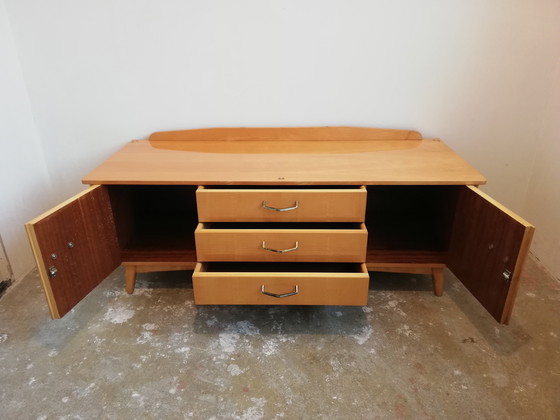 Image 1 of Luxe Mid Century Vintage Lowboard Dressoir TV-meubel Platenspeler-meubel