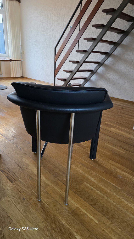 Image 1 of Leolux eettafelset incl. 4 Leolux stoelen 