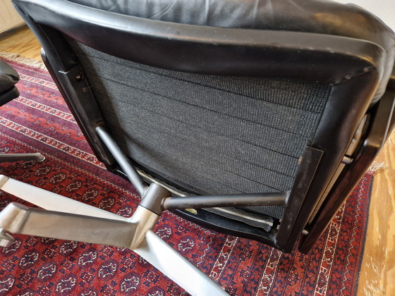 Image 1 of Strässle King Chair & King Pouf - 1960s