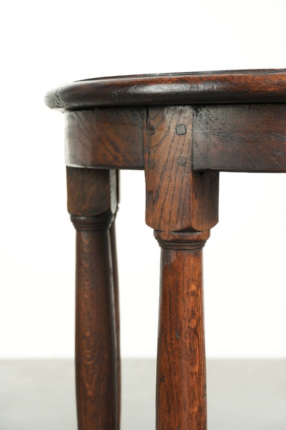2x Unique Antique English Late 19th Century Side tables with a Great Rural Look – Wood (photo 9 of 11)