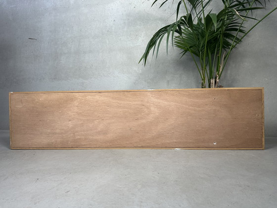 Image 1 of XL wandvitrine voor verzamelingen - eik