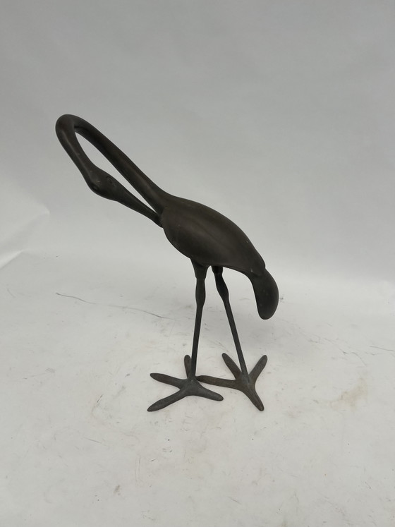 Image 1 of Reiherstatue aus Gusseisen