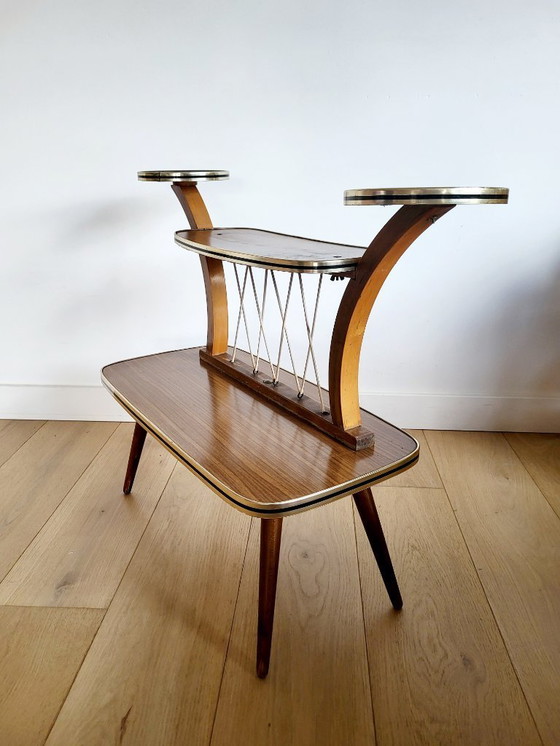 Image 1 of Portapiante o tavolo vintage con 4 ripiani, anni '60