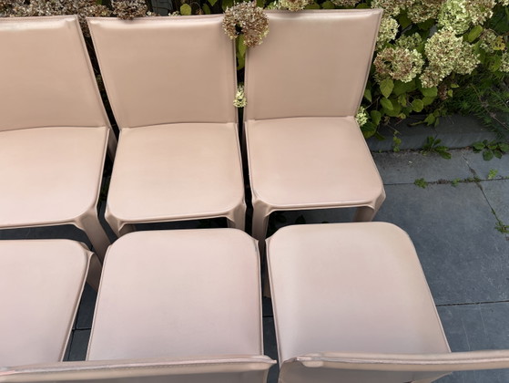 8 Sedie Vintage Arper Italy in Pelle Anni '80 – Sedie da pranzo, Leather (photo 6 of 13)