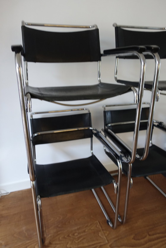 Image 1 of 4x Thonet S34 Mart Stam Bureaustoelen