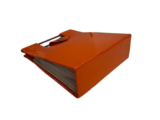 Image 1 of Seltener Schallplattenhalter aus den 1970er Jahren (45 U/min) – Pop / Space Age Orange